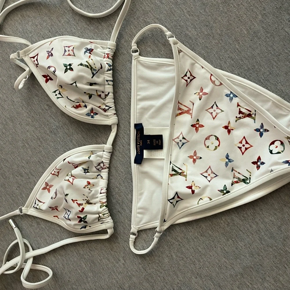 Louis Vuitton | Swim | Louis Vuitton Bikini Top Bottom | Poshmark